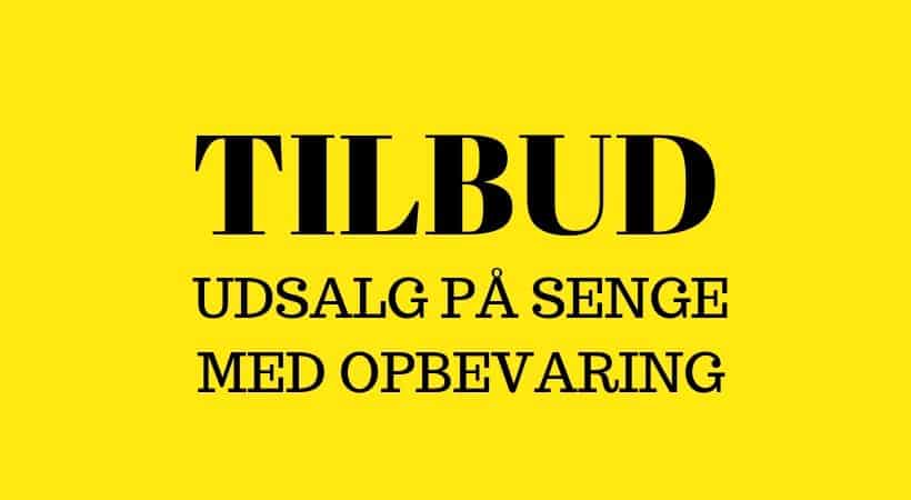 tilbud på senge med opbevaring